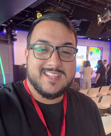 Kelwin Santos no evento de Black Friday do Google em São Paulo